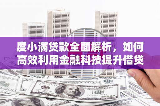 天涯度小满贷款全面解析，如何高效利用金融科技提升借贷体验