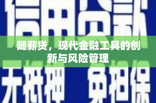 天涯随薪贷，现代金融工具的创新与风险管理
