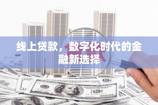 天涯线上贷款，数字化时代的金融新选择