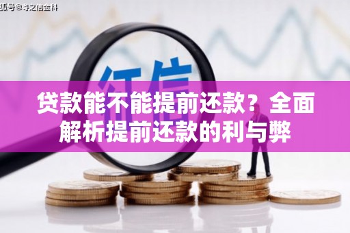 天涯贷款能不能提前还款？全面解析提前还款的利与弊