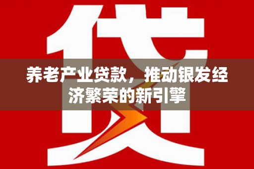 天涯养老产业贷款，推动银发经济繁荣的新引擎