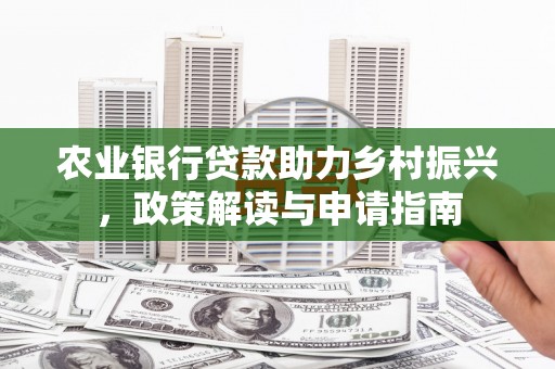 天涯农业银行贷款助力乡村振兴，政策解读与申请指南