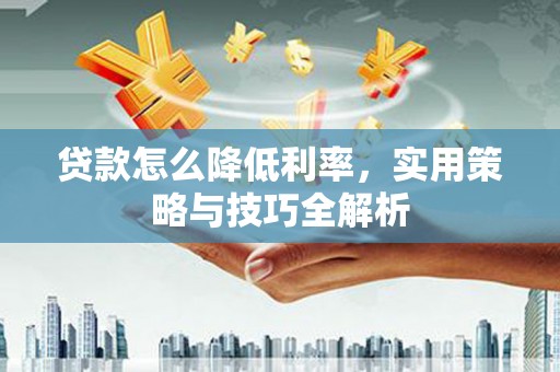 天涯贷款怎么降低利率，实用策略与技巧全解析