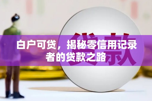 天涯白户可贷，揭秘零信用记录者的贷款之路