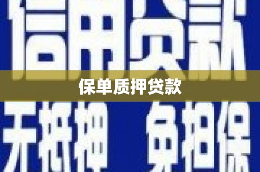 天涯保单质押贷款