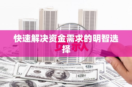 天涯快速解决资金需求的明智选择