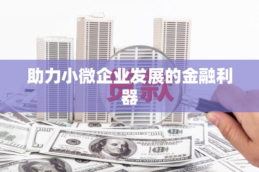 天涯助力小微企业发展的金融利器