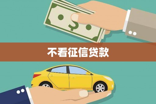 天涯不看征信贷款